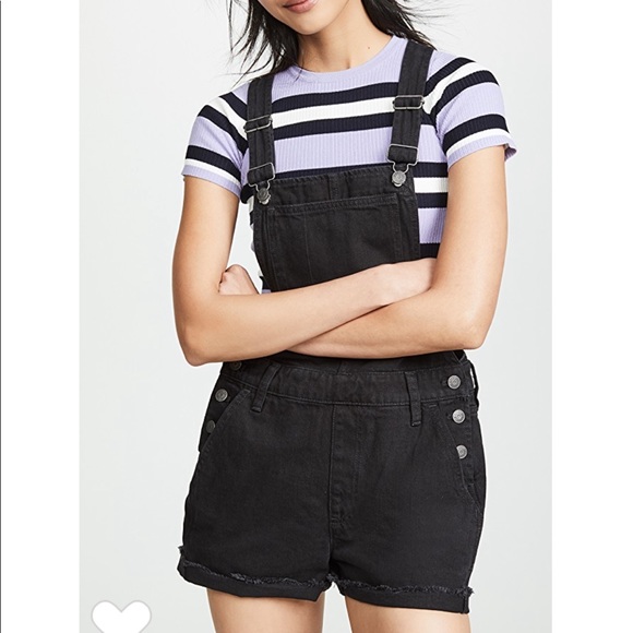 Madewell short denim overalls Clearance